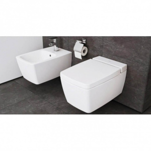Подвесной унитаз Vitra Metropole Rim-ex 7672B003-1687 с функцией биде и встроенным смесителем, белый
