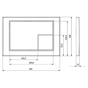 Кнопка для инсталляции KK POL M10 SPP/373/0/K (350/PPB/104-00-00)