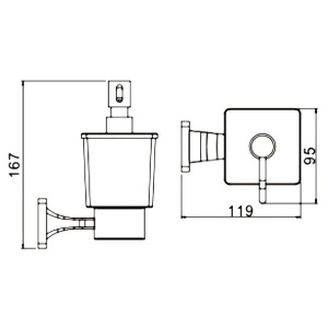 Дозатор для моющих средств Rose RG1544H