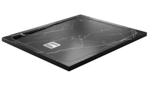 Душевой поддон Wasserkraft Neime 19T10, 120х100, черный мрамор
