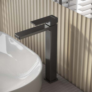 Смеситель для умывальника Grossman Style 520.K35.05.210 / 520.K35.05.420, графит сатиновый