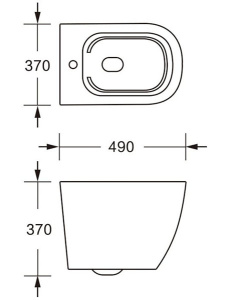 Подвесной унитаз Cerutti Sella Aria Tornado Plus CT9956 безободковый с сиденьем Soft Close