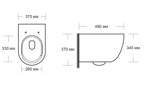Комплект инсталляции Milleau Vortex MR0425-A5.038SGW с подвесным унитазом