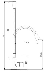 Смеситель для кухонной мойки Boch Mann Mia BN BM10421