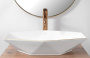 Умывальник Rea Vegas White Gold Edge