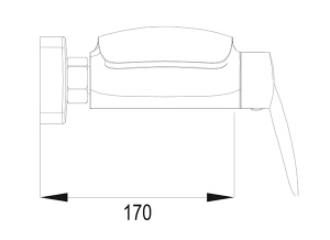 Смеситель для ванны Rose R1102