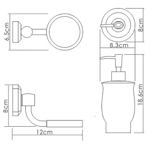 Дозатор для жидкого мыла Wasserkraft K-24199