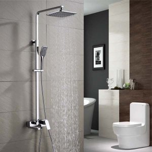 Душевая стойка Ganzer GZ21061 / GZ21061-F / GZ21061-С, белый, хром