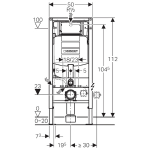 Инсталляция для унитаза Geberit Duofix Sigma 111.300.00.5