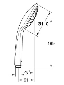Душевая лейка Grohe Euphoria Mono 27265000