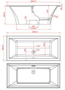 Ванна из искусственного камня Astra-form Лотус Solid цветная, 185х85