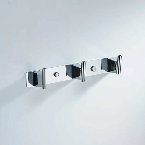 Планка с крючками Shevanik SG5731 / SG5741 / SG5751, 27 см 3 крючка, хром