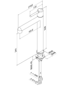 Смеситель для умывальника Iddis Aiger AIGSB01i01