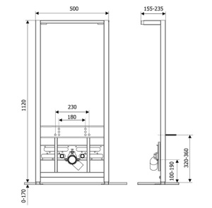 Комплект инсталляции 2 в 1 Lavinia Boho Relfix Bell Pro 77070253