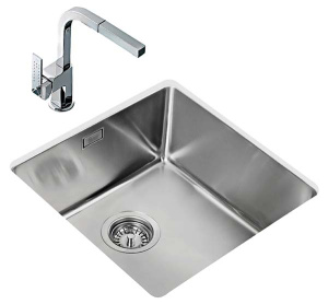 Кухонная мойка TEKA BE LINEA RS15 40.40 / RS15 50.40 / RS15 45.40 / RS15 71.40, 44х44, полированный