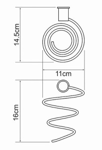 Держатель для фена Wasserkraft K-1080WHITE