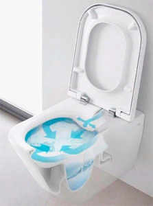 Подвесной унитаз Roca The Gap Clean Rim безободковый, белый