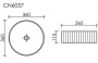 Умывальник CeramicaNova Element CN6057MSG