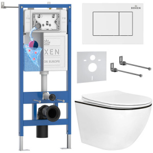 Комплект инсталляции 6 в 1 Roxen StounFix Dual Fresh 969143 с аромадозатором, белый