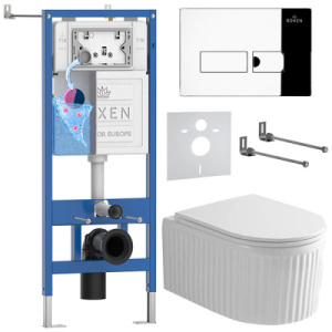 Комплект инсталляции 6 в 1 Roxen StounFix Dual Fresh 968213 с аромадозатором, хром глянец