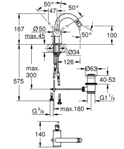 Смеситель для биде Grohe Atrio New 32108003