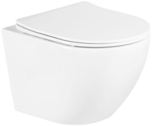Подвесной унитаз BelBagno Uno BB3105CHR безободковый, белый