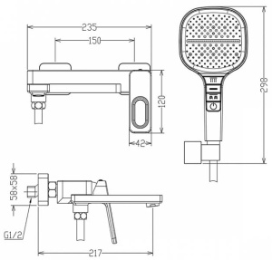 Смеситель для ванны Raglo R51.30.03