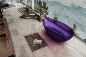 Ванна из полиэфирной смолы Abber Kristall AT9702Amethyst, 180х85