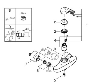 Смеситель для душа Grohe Eurostyle 33590LS3