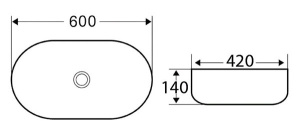 Умывальник BelBagno BB1084