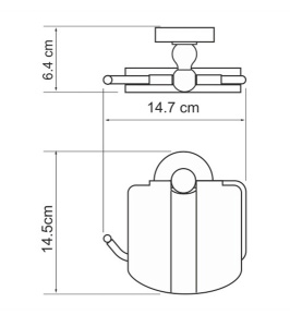 Держатель для туалетной бумаги Wasserkraft Regen K-6925