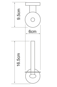 Держатель для туалетной бумаги Wasserkraft Rhein K-6297