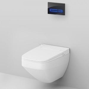 Комплект инсталляции AM.PM Pro I012704.7051 с кнопкой Touchless Pro и унитазом Inspire V2.0 FlashClean с электронной крышкой-биде