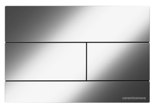Кнопка для инсталляции CeramicaNova Balance Rect CN12-004M / CN12-004CH / CN12-004BN, хром матовый