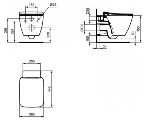 Крышка-сиденье Soft close Ideal Standard Strada II T360101