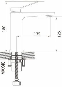 Смеситель для умывальника Shevanik S4601T