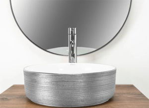 Умывальник Rea Sami Brush Silver U3304
