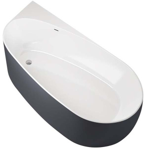 Акриловая ванна Allen Brau Priority 2 2.31002.20/AM / 2.31002.21/AM, 170х80, белый матовый, антрацит