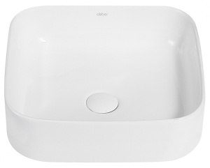 Умывальник Abber Rechteck AC2211 / AC2211MW, 38х38, белый