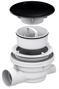 Сифон для душевого поддона RGW Velplex QYD-01 черный