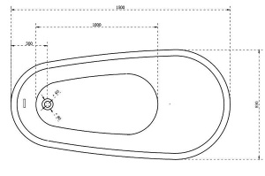 Акриловая ванна Abber AB9288