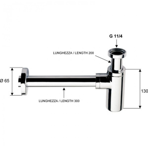 Сифон для умывальника Ganzer GZ5602-Q(A-2Q)