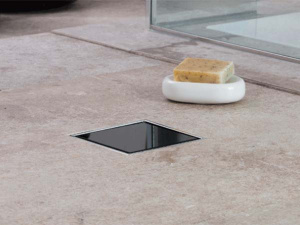 Душевой трап Pestan Confluo Dry 8 Black Glass with flange