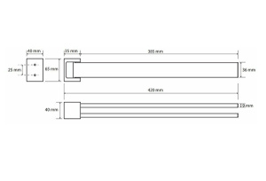 Держатель для полотенец Bemeta Gamma 145804102