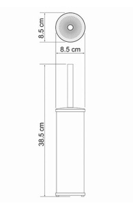 Ершик для унитаза Wasserkraft K-1027WHITE