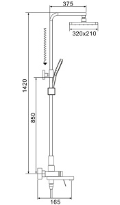 Душевая стойка Shevanik S4636H