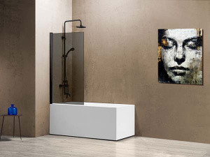 Душевая шторка на ванну Vincea VSB-11800CGB, 80х140, тонированный