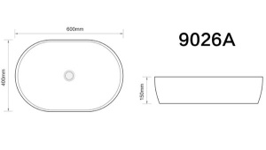 Умывальник Axus 9026A / 9026B, 48х34