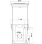 Напольный унитаз Caprigo Armonia 5813