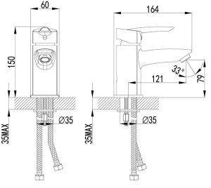 Смеситель для умывальника Lemark Mars LM3506C